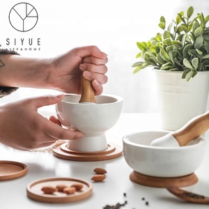 Yüksek alümina korundum seramik harç ve havaneli kapaklı - Product Image 3