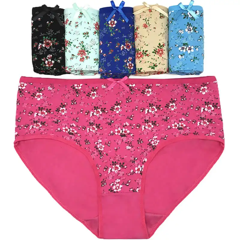 Yun Meng Ni Underwear New Style 2XL/3XL/4XL Big Size Hipster Briefs Women Underwear Sexy Panty