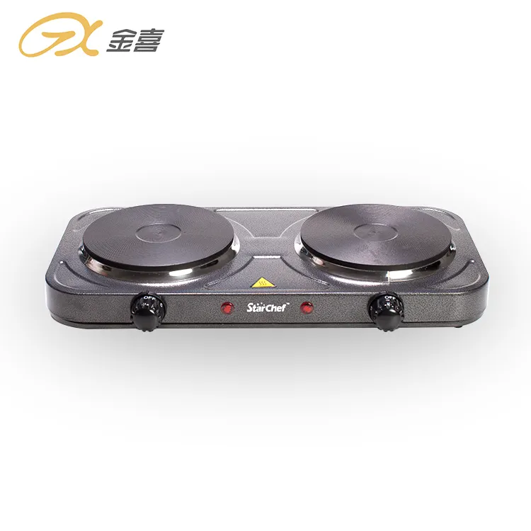 JX-6245A 2000W Portable Double Burner Automatic Ignition Electric Cooker Hot Plate