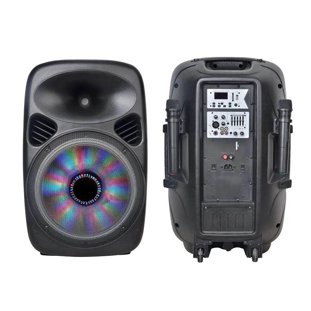 Peralatan Speaker Musik Bertenaga Profesional Dj Speaker Bertenaga PMU15BO-V2BP-BT