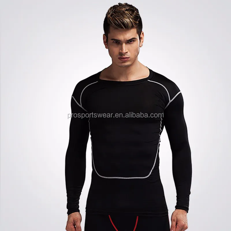 High Quality Clothes Manufacturer Small Order Men's Compression Shirt