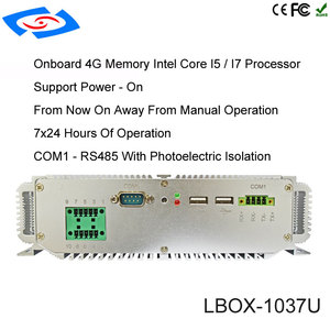 Computer industriale 64GB 128GB SSD Intel Core i7 CPU supporto Win7 vincere 10 Linux OS VGA + 1xhdmi Fanless BOX Mini PC