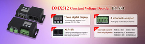 4 Channel Rgbw Led Light Dmx Decoder Master Mode Dmx Led Strip <strong>Controller</strong> - Product Image 2