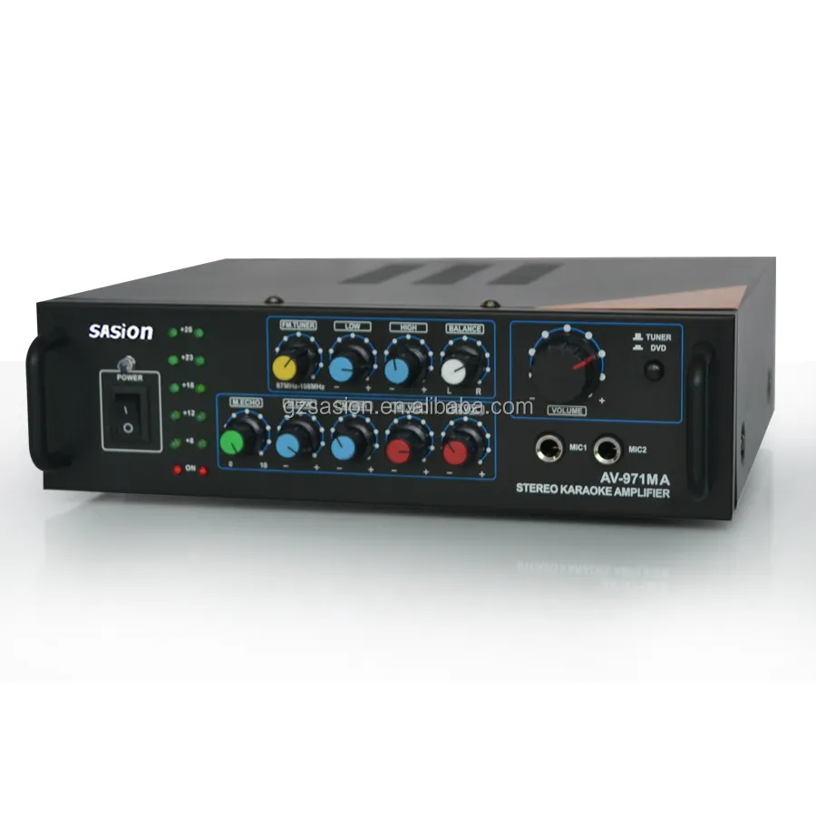 Amplificador de audio profesional, sistema de sonido AV-971MA, marcas