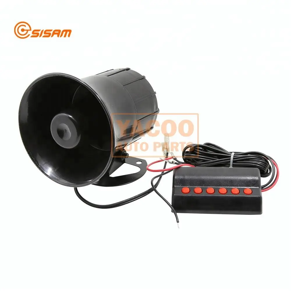 12V electromagnético poderoso Auto altavoz de la sirena de alarma con relé de sirena