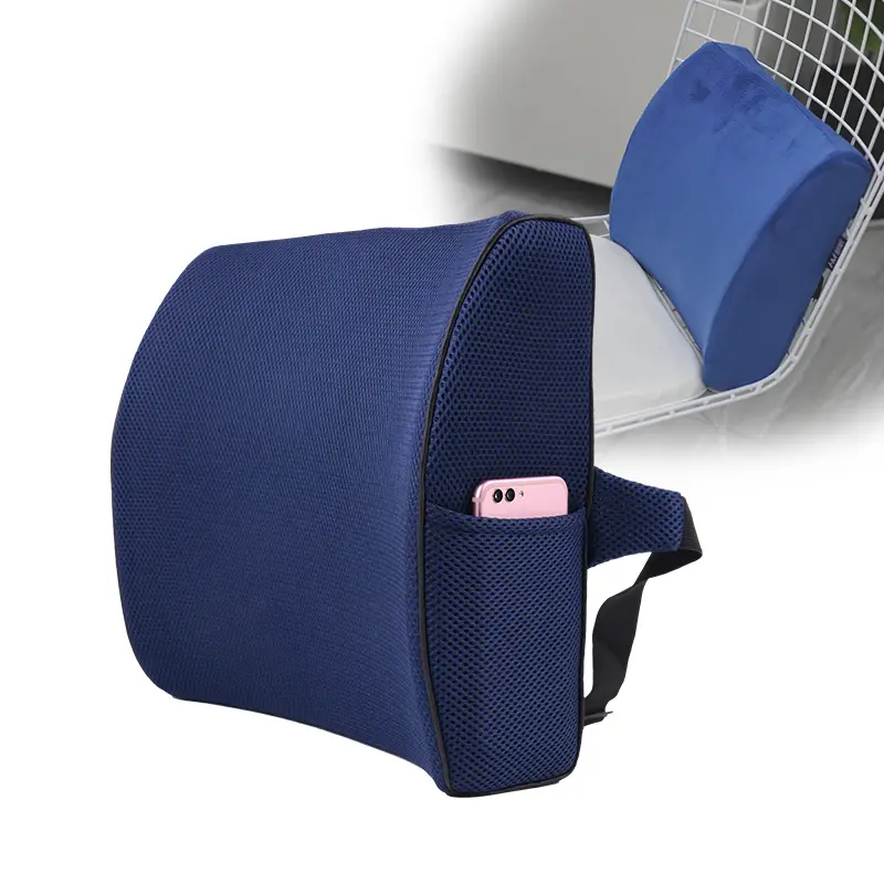 Air透過性Mesh Cover Back/Lumbar Support Cushion Memory Foam Back Cushion