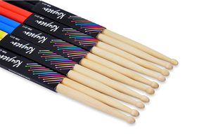 批发散装木制OEM彩色高品质鼓棒7a - Product Image 6