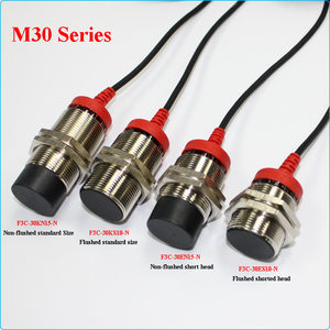 DC 12-24 V IP67 à prova d' água do cilindro de metal <span class=keywords><strong>M30</strong></span> proximidade indutivo <span class=keywords><strong>sensor</strong></span> de