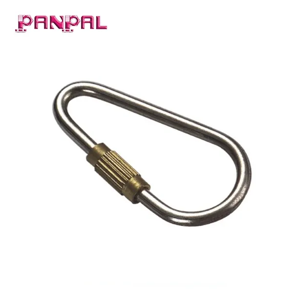 BSCI fabrika sıcak satış özelleştirilmiş paket demir nikel kaplama 2.5mm armut şekilli hızlı bağlantı hooks