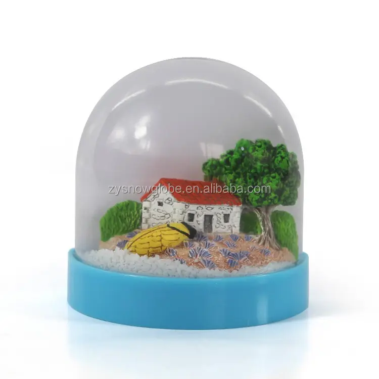 Figurina personalizzata mezza cupola in acrilico trasparente per la promozione della decorazione della casa scultura palloncino d'acqua in plastica