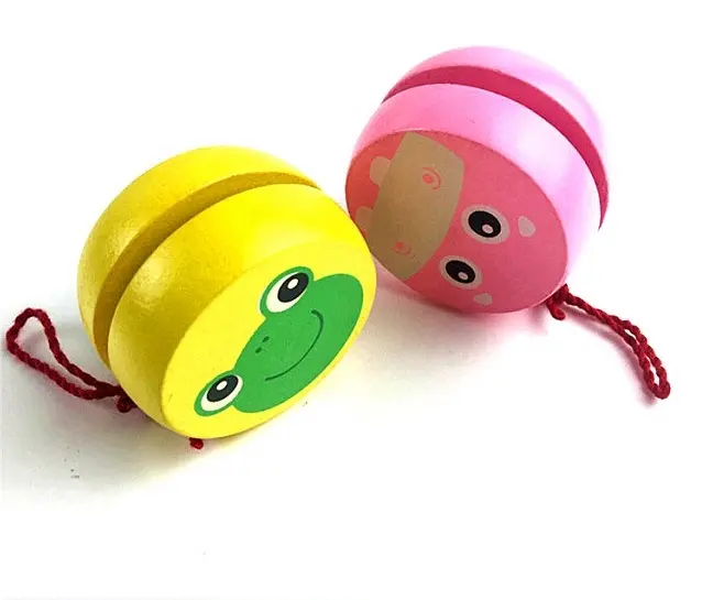 Personalize fabricantes de brinquedo de madeira, bolas retráteis de yoyo para crianças