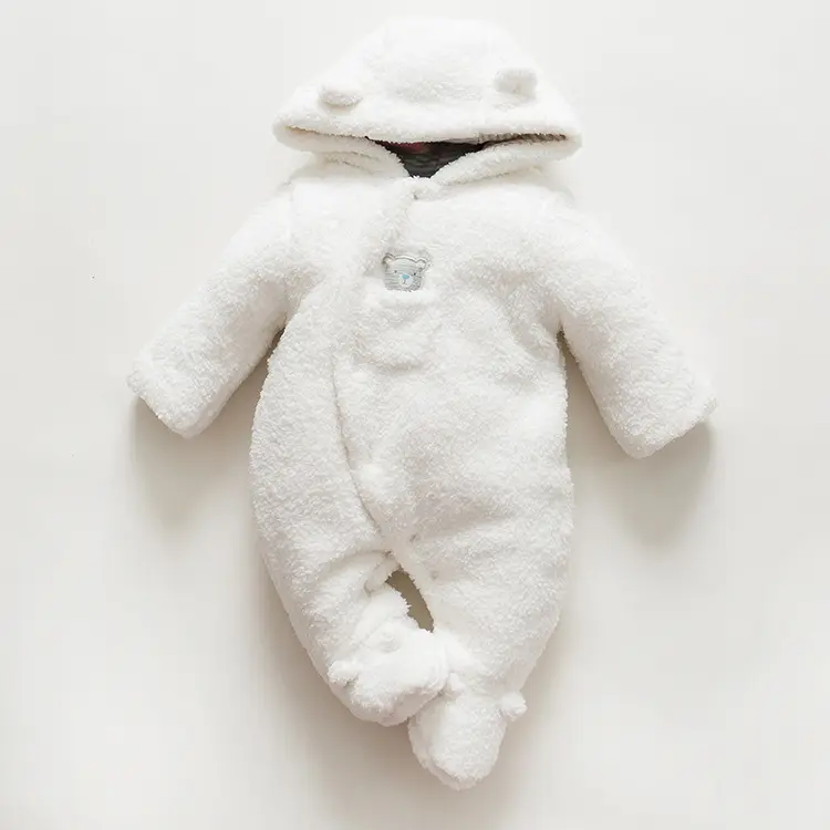 Barboteuse d'hiver pour bébés, en coton épais et rembourré, pour nouveau-né,, PA112