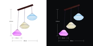 LED天井プラスチックドームライトリモコン付き新しいデザイン & 色を変える機能 - Product Image 3
