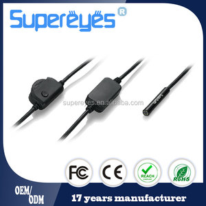 Supereyes N015 2M 6.5FT עמיד למים 7mm 100X גמיש usb דיגיטלי נחש צינור אנדוסקופ borescope פיקוח מצלמה עם LED