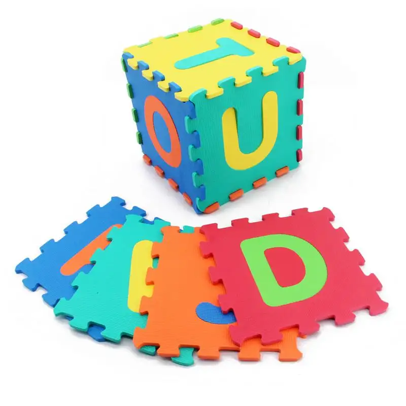 Großhandel EVA Schaum Spiel Puzzle ineinandergreifende kriechende Anti-Rutsch-Boden Teppich Gymnastik matte 36 Stück Nummer Brief für Kinder Baby Kinder