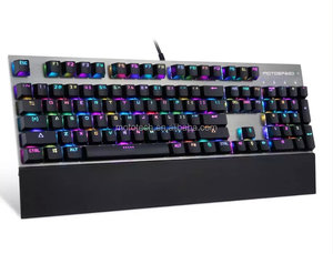 Motospeed CK108/K92 OEM RGB Teclado mecánico retroiluminado Teclado LED para juegos Teclado programable USB con tecla Macro en Stock