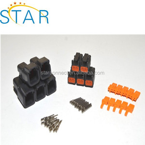 רכב אוטומטי שחור דוטש 2P <span class=keywords><strong>3P</strong></span> 4P DTM סדרת מחבר Dtm04-2p/dtm06-2s מתאם נקבה רכב