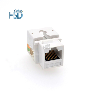 RJ45 Cat6打孔网络梯形插孔90度UTP无屏蔽模块化插头原始设备制造商工厂母连接器电信零件 - Product Image 5