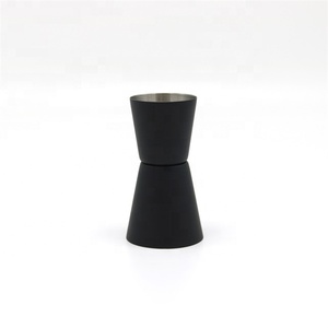 Premium Ucuz 15/30 ml 20/40 ml 25/50 ml Paslanmaz Çelik Mat Siyah Boyalı Renk kokteyl Barmen Çift Ölçme Jigger - Product Image 2
