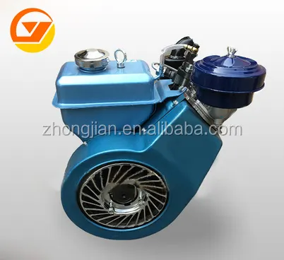 2 silindirli dizel motor hava soğutmalı tek silindirli tarla makinesi 3HP 165F dizel motor