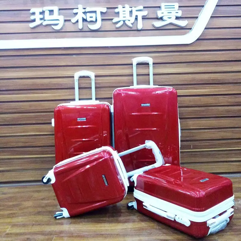 Высококачественный чемодан для ручной клади, 4 шт., чемодан на колесиках из АБС и поликарбоната