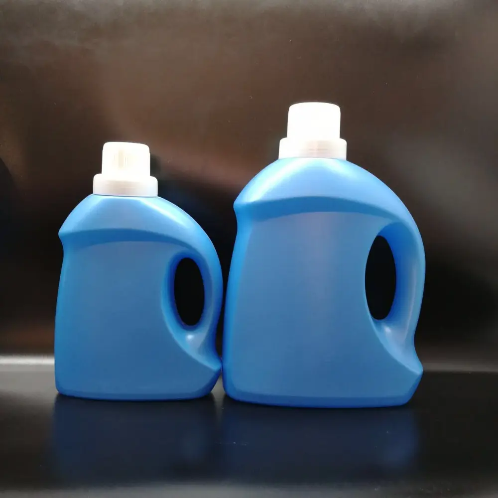 Good design Newest selling blue 1L 2L 3L HDPE plastic laundry detergent bottle