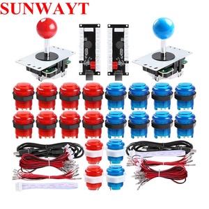 Juego de 2 botones de Arcade led y joystick, 2 joysticks + 20 botones de Arcade xled, kit de controlador de juego para MAME y Raspberry - Product Image 1