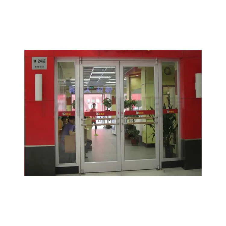 kfc porta disegno chiudiporta a pavimento frontale porta del negozio con telaio in alluminio vetro