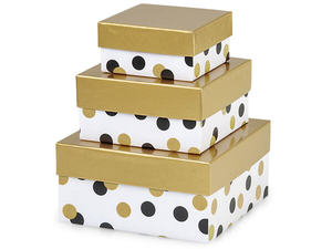 Caja de cartón de papel Extra grande de diferentes tamaños, conjunto de Cajas de Regalo anidadas con tapas - Product Image 4