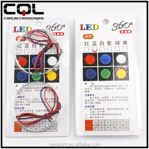 Fabrika doğrudan toptan dairesel projektör Led şeytan göz Demon göz için 2.5 inç projektör Lens şeytan göz projektör far - Product Image 3