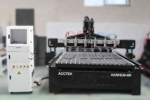 1630 3 <strong>Axis</strong> 4 <strong>Axis</strong> 6 Spindle 6 Rotary <strong>Multi</strong> Head 4 <strong>Axis</strong> <strong>Cnc</strong> <strong>Machine</strong> 6 Heads <strong>Cnc</strong> Router - Product Image 3