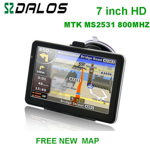 7英寸车载<span class=keywords><strong>GPS</strong></span>导航器导航<span class=keywords><strong>gps</strong></span> MTK 800MHz 800*480 4G FM MP3/MP4提供新的地图和直销
