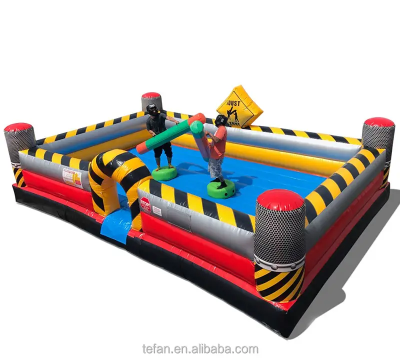 Jogo de luta inflável para adultos, jogo de arena inflável interativo para 2 homens