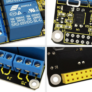 Keyestudio-Módulo de relé de 4 canales, placa protectora para Raspberry Pi 4, 5V, RPI