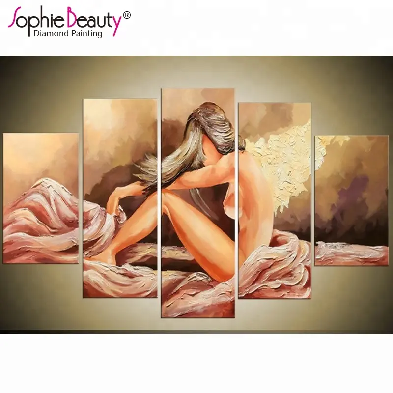 5D DIY Pintura Diamante Casal Íntimo Ponto Cruz Nude Art Needlework Completo Quadrado Bordado