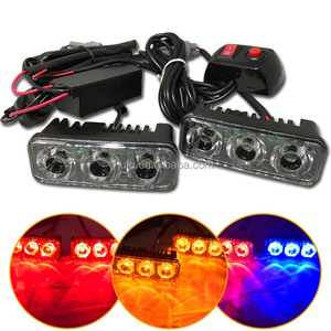 3.3นิ้วรถกระจังหน้า Strobe ไฟ12โวลต์2x3นำชุดไฟแฟลช - Product Image 1