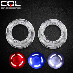 Cql 2.5นิ้ว3นิ้วโปรเจคเตอร์ LED Bi-Xenon ขนาดเล็กโคมไฟเลนส์ที่มีสีขาวสีฟ้าสีแดง LED วงแหวนรัศมีวงแหวนนางฟ้า - Product Image 1