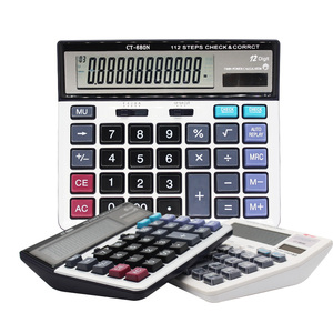Gran dígitos de la pantalla LCD teclado de ordenador 112 pasos Compruebe la correcta financiero electrónico Calculadora de escritorio - Product Image 5