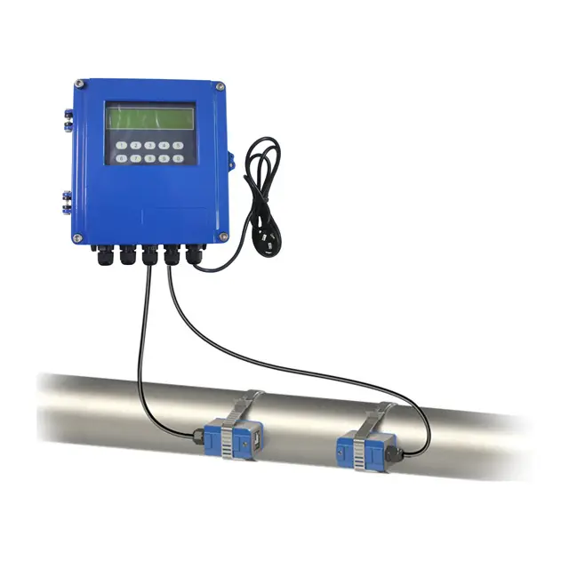 ที่กำหนดเองสีติดผนัง Clamp Ultrasonic Flow Meter