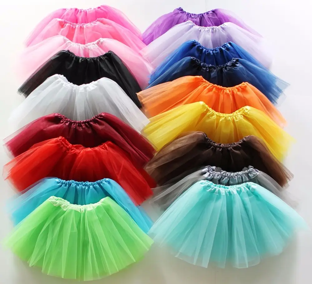 Tutú de diseño de Ballet barato, tutú de moda de calidad al por mayor, mini falda de tutú de Navidad de color dulce para niñas 2020