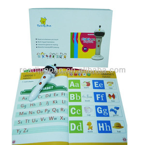Astronauta forma di libri di base per bambini inglesi scansione lettura apprendimento penna in inglese corea francese cinese arabica