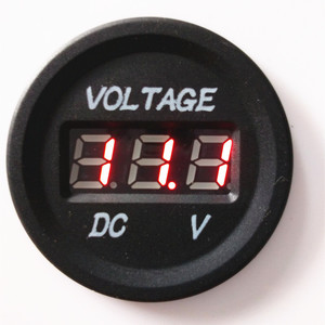 Vôn Kế Kỹ Thuật Số DC 12V Xe Hơi Màu Xanh LED Hiển Thị Màu Phát Hiện Điện Áp - Product Image 4