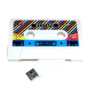 カセットテープUSBフラッシュメモリスティックUSBカードプラスチックロゴ<span class=keywords><strong>U</strong></span>ディスク2GB4GB 8GB 16GB 32GB 64GB 128GBUSBスティックケースサムドライブ