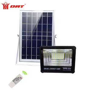 HY-8100 DAT 100W חיצוני <span class=keywords><strong>led</strong></span> שמש מבול אור עמיד למים שמש מבול אור עם שלט רחוק