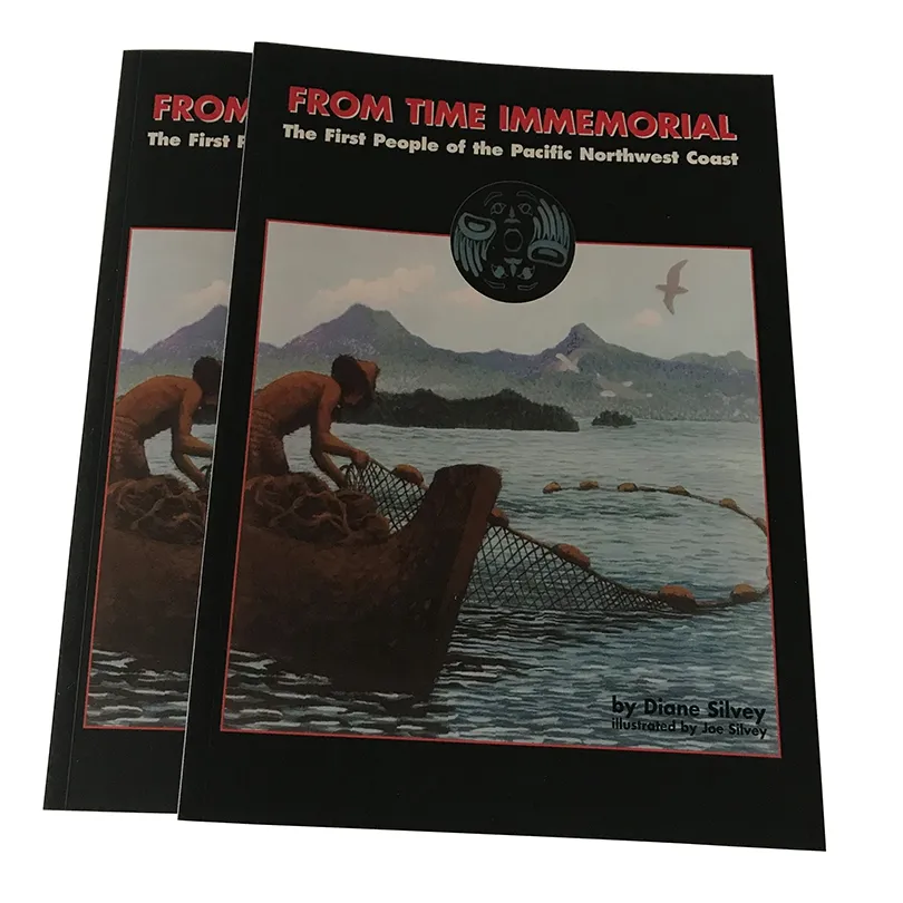 Impressão personalizada livro de texto Inglês educação livro paperback livro encadernado perfeito à prova d' água