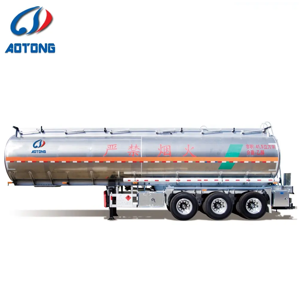 Tri Assale 36000 litri a 50000 litri del serbatoio del carburante semi rimorchio/dimensioni navi cisterna di carburante camion cisterna di carburante per la vendita