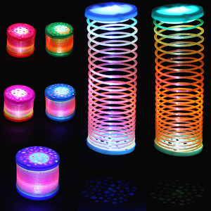 2018ขายร้อนใหม่เรืองแสงวงกลมสีรุ้งของเล่น LED แฟลชแหวนสีรุ้งของขวัญพลาสติกสำหรับเด็กที่มีสีสันกระพริบของเล่นขายส่ง - Product Image 2
