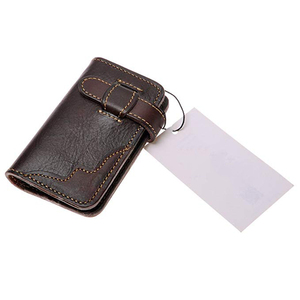 RIFD เคสใส่นามบัตรหนังแท้,กระเป๋าใส่กุญแจวินเทจ