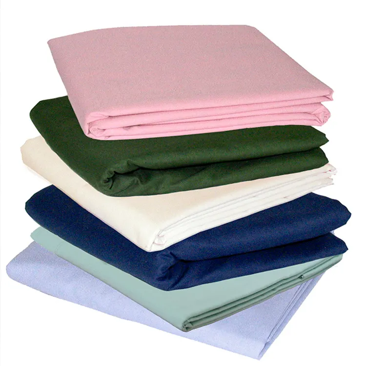 Commercio all'ingrosso 100% del cotone di lusso raso tessuto in tessuto set di biancheria da letto 4pcs copripiumino/lenzuolo