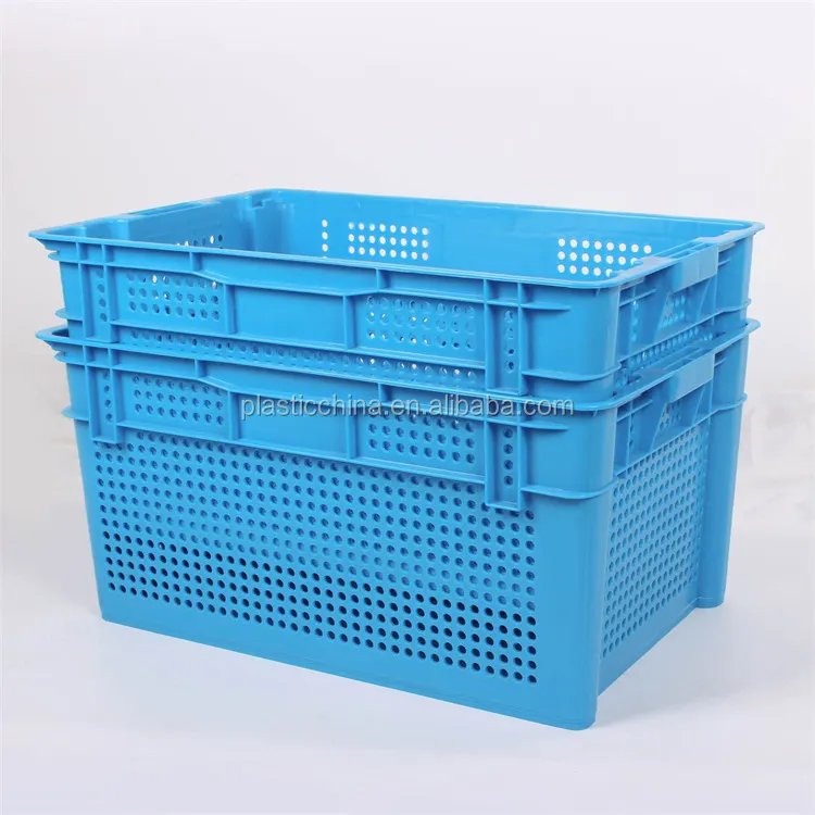 Boîtes de rangement empilables en plastique, grande usage agricole, pour Fruits et légumes, plusieurs tailles